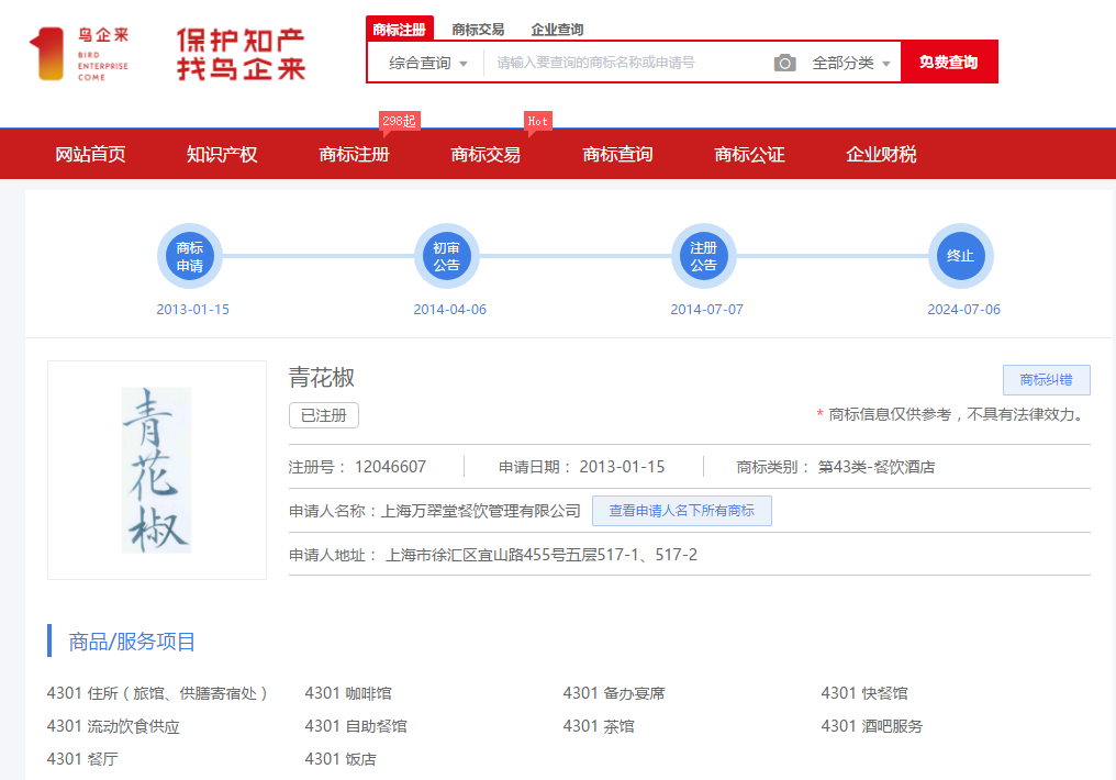 “青花椒”“金银花”也是商标？那些常用语引发的商标纠纷案