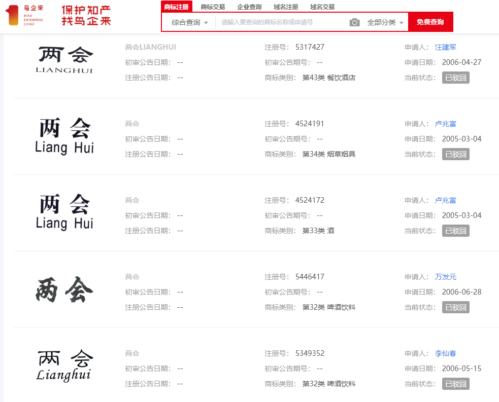 “两会”召开、“两高”报告，这些专有名词能注册商标吗？